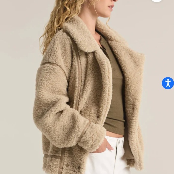 Z Supply Tan Sherpa Jacket - Picture 4 of 5